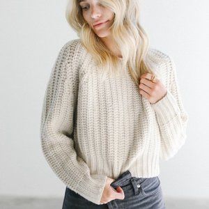 Cropped Sweater by 7115 by Szeki